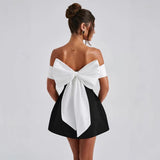 YL24465 Autumn 2024 New Sexy Dress Temperament One-Word Shoulder-To-Shoulder Dress Woman 68HZ