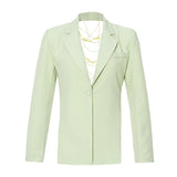 Australian Trendy Sexy Suit 2025 Summer New Fashion Temperament Metal Chain Open Back Design Suit Woman 68HZ