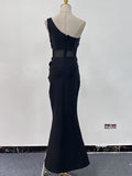 Temperament Famous Wind Dress Woman 2025 Spring New Light Luxury High-End Feeling Thin Bag Hip Skirt Tide 68HZ