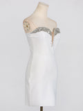 French High-End Bag Ass Dress 2025 Spring New Word-Collar Studs To Close The Waist Dress Woman Trend 68HZ