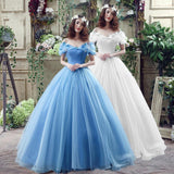 Cinderella At Fugitive Series Dress 2025 Summer Blue Simple Photo Photography Art Examination Performance Color Yarn 68HZ