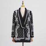 High-End Famous Lady Light Luxury Suit 2025 Spring New Heavy Industry Nail Beads High-End Slim Slim Thin Suit Jacket Woman 68HZ