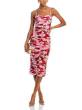 Spring And Summer New Fashion Flowers Milk Silk Brith Flower Fork Dress Can Be Adjusted To Hang The Dress Woman 68HZ