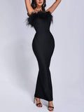 Tlaw Skirt New Ostrich Haired Dress Women's Source Women's Clothing Explosion 68HZ