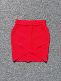 2025 Sexy Crossover Skirt High-Waisted Mini-Banded Hip Dress Night Shop Half-Dress Short Skirt Women's Night Club 68HZ