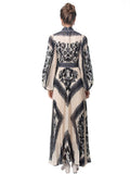 2025 Early Spring New Round Neck Lantern Sleeve Retro Black Print Waist 100 Folded Dress Dress Dress French 68HZ
