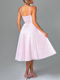 Sexy Suspension Dress 2025 New Corset Thin Breastless Sleeveless Temperament In The Color Of The Long Dress Woman 68HZ
