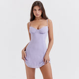 New Sexy Crumlos Sling Skirt Body Temperament Small Dress Chiffon Dress Summer Women's Dress 68HZ