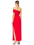 High-End Women's Minimalist Temperament High-End Slanted Shoulder Repair Bag Hip Up Dress French Dress Summer 68HZ