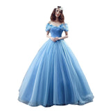 Cinderella At Fugitive Series Dress 2025 Summer Blue Simple Photo Photography Art Examination Performance Color Yarn 68HZ