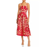 French Holiday Wind To Close The Waist Thin Sling Dress 2025 New Design Printing Commuting Long Dress Woman 68HZ