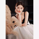 Hanging Evening Dress Dress Girl Light Luxury Niche Banquet Temperament Birthday Dress French Famous Host High Sense 68HZ