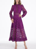 French Elegant Wind 2025 Spring New Collar Embroidery Hollow Niche Design Feeling Waist Thin Dress Dress Woman 68HZ