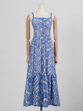 Seaside Holiday Style Embroidered Dress Women's Dress 2025 New Sling Skirt High Waist Hollow Design Dress 68HZ
