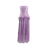 2025 Spring Collared Braid Slim Three-Dimensional Flowers With A Hip Bandage Dress Woman 68HZ