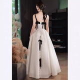 Hanging Evening Dress Dress Girl Light Luxury Niche Banquet Temperament Birthday Dress French Famous Host High Sense 68HZ