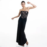 New Sexy Lace Dress Temperament With Chest Sticks Wearing Fish Bone Party Dress Dress 68HZ