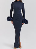 Autumn And Winter New Long Sleeve Tight Bag Hip Open Skirt Sexy Dress High Sense Feminine Lady Dress Woman Dress Woman 68HZ
