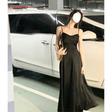 White Suspension Dress Women's New Fascress With Thin Waist-Waisted Dress 68HZ