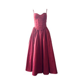 Sexy Suspension Dress 2025 New Corset Thin Breastless Sleeveless Temperament In The Color Of The Long Dress Woman 68HZ