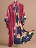 Wish Large-Size Korean Velvet Belt Color Clove Digital Flower Dress Dress Pyjamas 68HZ