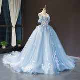 Banquet Evening Dress Female Brating Host Long Punt Skirt Art Exam Bride Wedding Temperament High-End Blue Color Yarn 68HZ