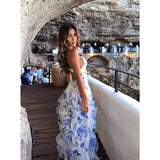 2024 Summer New Women's Fashion Print Lotus Leaf Dress Women 68HZ