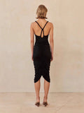 Autumn 2024 New Sexy Hanging Neck Babes Taut-Bumed Dress Evening Dress Woman 68HZ