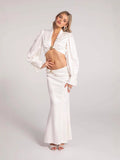 Exploding Autumn And Winter New High-Waisted Densate High-End Fashion Set Sexy Ass Even 68HZ