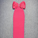 Slim Hanging Neck Thin White Dress Dress Watery Shoulder Elegant Temperament Banded Evening Dress Dress 68HZ