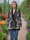 High-End Famous Lady Light Luxury Suit 2025 Spring New Heavy Industry Nail Beads High-End Slim Slim Thin Suit Jacket Woman 68HZ