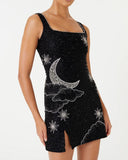 2024 New Sling Type 3D Printed Urban Casual Women's Beach Dress Mid-Rise Long Dress 68HZ