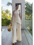 2025 Women's Set Autumn New Fashion Casual Loose Solid Color Two-Piece Set 68HZ