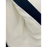 Famous Wind Small French White Fragrant Wind With A Short Coat Green Fruit Collar Coarse Flowers On The Shirt Of Women's Clothing 68HZ