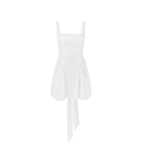 Women's New French Sling Skirt Design With A Bow Bow-Out Dress Pure-Suring Short Skirt 68HZ