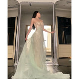 Evening Dress With Bra Dress New Female Spring And Autumn Senior Sense Of The Birthday Dress Tug Tail Birthday Dress Party 68HZ