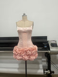 New Flower Boa Thorn Skirt Three-Dimensional Ponbo Skirt Adjustable Strap Design Brat Tight Elastic Two Sets 68HZ