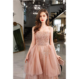One-×Ö Shoulder Ebay Evening Dress 2025 New High-End Atmospheric Pink Birthday Party Host Wedding Dress Dress Woman 68HZ