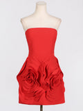 French Temperament Sexy Dinner Dress Dress 2025 New Fashion Tsets Three-Dimensional Rose Flower Dress 68HZ