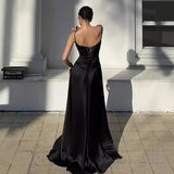 Fashion Women's New Sexy Sling Skirt Dress Bodyd Back Dress Black Dress Women's Evening Dress 68HZ