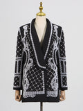 High-End Famous Lady Light Luxury Suit 2025 Spring New Heavy Industry Nail Beads High-End Slim Slim Thin Suit Jacket Woman 68HZ