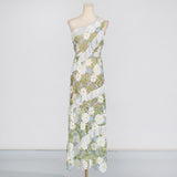 Seaside Resort Wind Collar Sleeveless Dress 2025 New Embroidered Wood Ear Design Long Dress Woman 68HZ