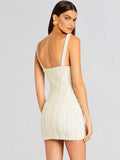 High-End Women's New Sexy Nail Bead Sling Bag Hip Dress Skirt Short Dress Dress Dress Dress Dress 68HZ