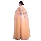 Evening Dress Dress Dress Woman 2024 New Summer Graduation Temperament Long Fairy Solo Choir Costume Host 68HZ