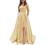 Dress 2025 New Summer Sling Flash Party Birthday Party Choral Performance Dress Woman 68HZ