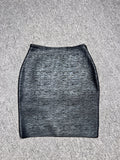 2025 Sexy Crossover Skirt High-Waisted Mini-Banded Hip Dress Night Shop Half-Dress Short Skirt Women's Night Club 68HZ