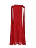 Temperament Sexy 2025 Spring New Fashion High-End Smeared Breast Splicing Flower Dress Dress Dress Woman 68HZ