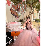 Brape Dress Heavy Industry Adult Dress High-End Light Luxury Small Light Yarn Morning Dress Female Bride Birthday Dress 68HZ