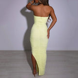 Direct Sales Women's Sexy Hanging Neck Irregular Skirt New Fashion Temperament Tight Height Waist-Lex-Backed Dress 68HZ