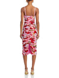 Spring And Summer New Fashion Flowers Milk Silk Brith Flower Fork Dress Can Be Adjusted To Hang The Dress Woman 68HZ